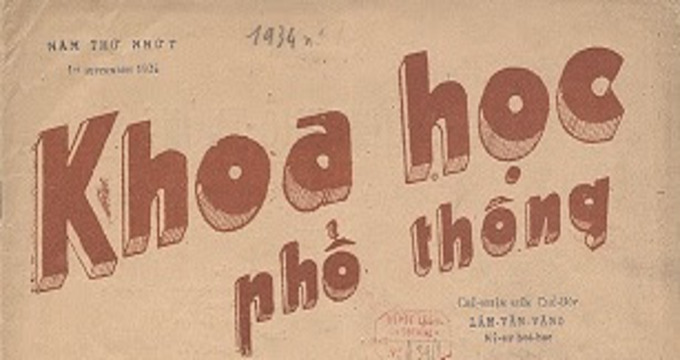 Tạp chí Khoa học Phổ thông 1934-1942
