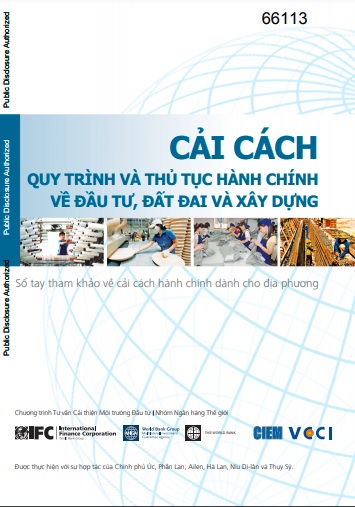 Sổ tay: Cải cách quy trình và thủ tục hành chính về đầu tư, đất đai và xây dựng