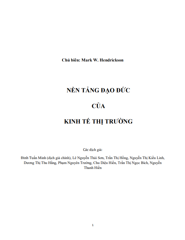 Nền tảng đạo đức của chủ nghĩa tư bản